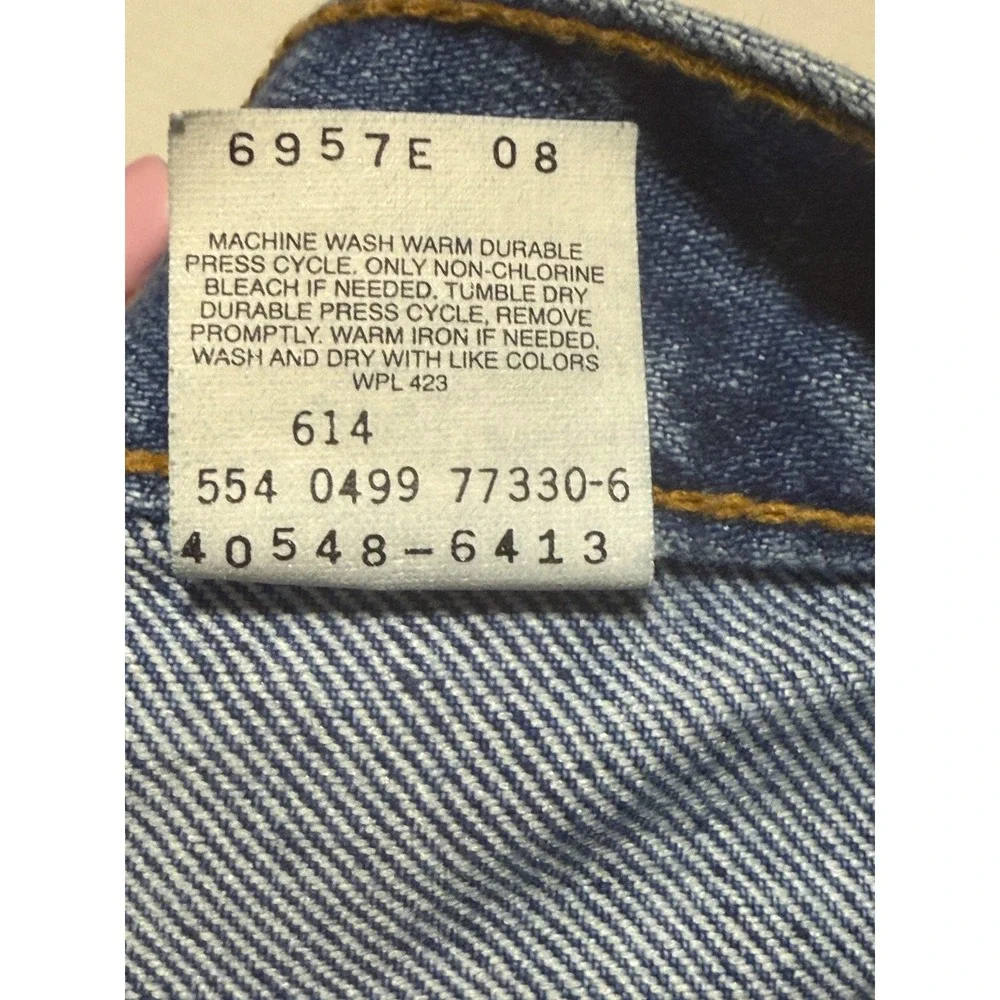 LEVI'S 540 - Men's Vintage 1999 Orange Tab Relaxed USA Denim‎ Blue Jeans - 36x29